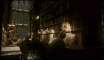 ספריית הוגוורטס - מתוך הסרט השישי