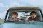הארי ורון במכונית המעופפת
